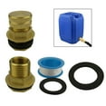 thumbnail image 3 of RANME Brass Male Garden Hose Bulkhead Fitting 1/2'' Female 3/4'' Ght Male Water Tank Connector Hex Head End Pipe Cap Kit, 3 of 8