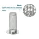 thumbnail image 3 of Colador de fregadero de baño de 3 piezas, apto para agujeros de desagüe de 0.98"-2", 80 mm/3.15" de profundidad, colador de fregadero de acero inoxidable, 3 of 6