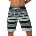 thumbnail image 5 of Hicidod Mens Swim Trunks Quick Dry Bathing Suit Stripe Pattern Swimming Board Shorts Mesh Lining Beach Swimwear for Summer, 5 of 6