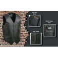 thumbnail image 2 of Event Leather EL5315 Black Motorcycle Leather Vest for Men w/ Side Lace- Riding Club Adult Motorcycle Vests 4X-Large, 2 of 10