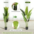 thumbnail image 6 of 4 Feet Artificial Bird Of Paradise Plant Tropical Palm Tree for Indoor Outdoor, Perfect Faux Plants for Home Garden Office Store Decoration, 6 of 10