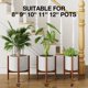thumbnail image 3 of Soporte ajustable para plantas de interior, paquete de 2, bambú café oscuro, 8-12 pulgadas, 3 of 6