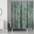 thumbnail image 2 of Creative Products Emerald Tones Protea Blooms 71x74 Shower Curtain, 2 of 2