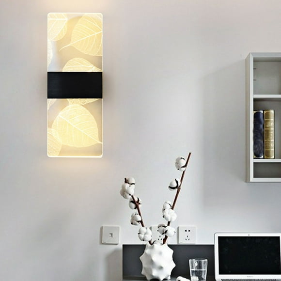 Sentmoon Modern Acrylic Black Wall Light Warm LED Indoor Wired 27x10x5cm
