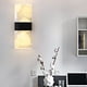 thumbnail image 1 of pstuiky Aplique de pared acrílico con cable moderno aplique LED cálido aplique dorado para interiores ideal para sala de estar dormitorio baño pasillo puerta escaleras mesita de noche moderno., 1 of 6