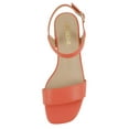 thumbnail image 5 of Soda Shoes Women Ankle Strap Sandals Low Block Heel Single Band EPISODE-S Orange 5.5, 5 of 5