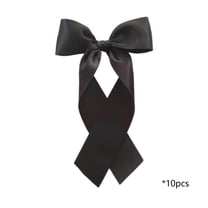 10-Pack Decorative Bows Satin Ribbon Bows for Gift Wrapping Party Decorations Craft Projects or Home Accents(Black)