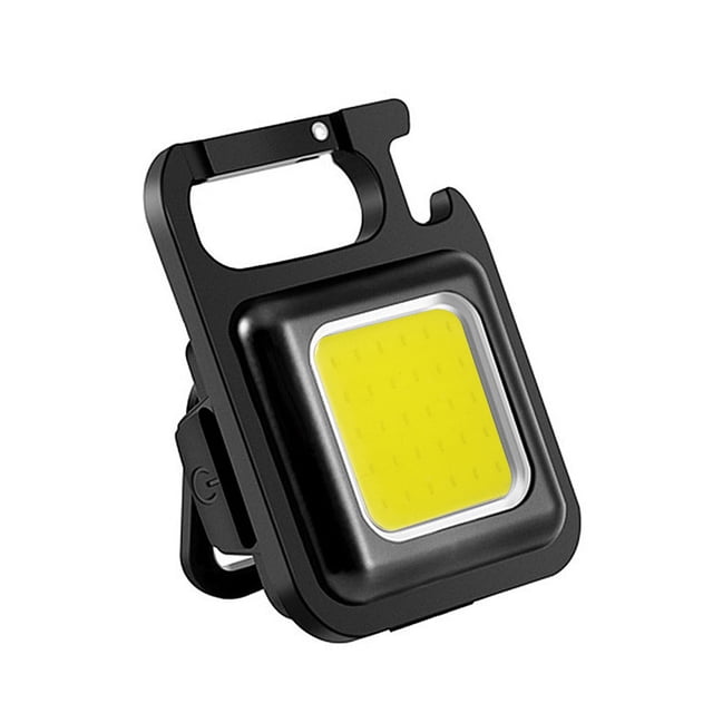Advancent COB LED Llavero Linternas de luz Lámpara recargable tipo C con mango giratorio Accesorio de iluminación brillante para exteriores Ropa Deportiva, Zapatos