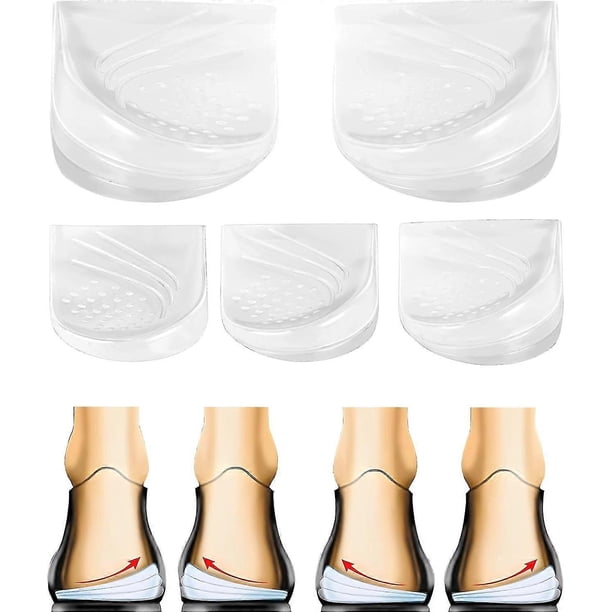 Elevador de talón ortopédico ajustable de 2/3 capas para corrección de supinación y pronación. Inserciones de cuña para el talón medial y lateral para dolor de rodilla y piernas arqueadas s2024
