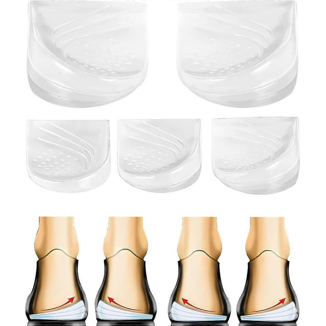 Elevador de talón ortopédico ajustable de 2/3 capas para corrección de supinación y pronación. Inserciones de cuña para el talón medial y lateral para dolor de rodilla y piernas arqueadas s2024