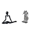 thumbnail image 1 of Figura de escritorio,Escultura abstracta de pensador para decoración de oficina y hogar.,Figura de escritorio,Estatua de caballero,estatuilla,escultura,artesanía,decoración de, 1 of 8