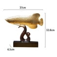 thumbnail image 5 of deevoka Golden Statue Collectible Art Craft Ornament for Shelf Centerpiece Home, 5 of 5