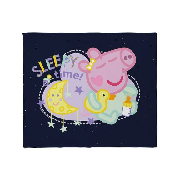 CafePress - Peppa Pig: Sleepy Time! - Soft Fleece Throw Blanket, 50"x60" for All Ages