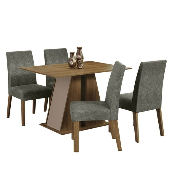 Juego de Comedor Madesa Oxford Agnes MCS con Mesa y 4 Sillas