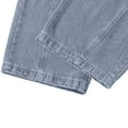 thumbnail image 4 of JSKUMAR Men's Wide Leg Jeans Stylish Vintage Skateboard Casual Y2K 90s Denim Streetwear Retro Washed Pants Trouser (L, Blue), 4 of 8