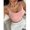 Baby Pink-M, variant on Baby Pink Seamless Double-Strap Lightweight Sports Bra Camisole