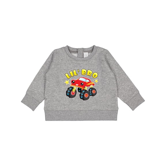 Inktastic Monster Truck Little Bro Baby Sweatshirt