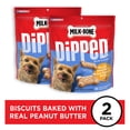 thumbnail image 3 of Milk Bone Dipped Dog Biscuits Baked With Real Peanut Butter, 32 oz, 2 Count, 3 of 7