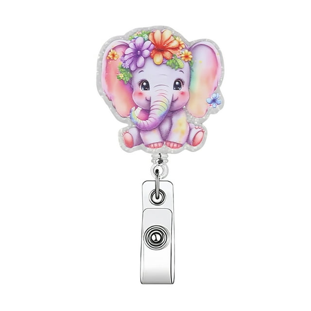 Funny Cartoon Pattern Badge Reel With Clip Closure For Workplace Graduation Induction Of Doctors Teachers Students And Workers