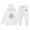 White#9527, variant on BOOMNY Girls 2 Peice Sweatsuits Letter Graphic Y2K Long Sleeve Hoodies Sweatpants Outfits for Kids Fall Winter Track Suits