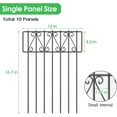 thumbnail image 5 of NEX 10Pacs Decorative Garden Fence Animal Barrier for Dog Metal Rustproof Border, 5 of 5