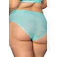 thumbnail image 4 of Curvy Couture Sheer Whisper High Cut Brief 1608, 4 of 8