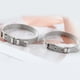 thumbnail image 4 of Pulsera de malla de acero inoxidable con diseño recto y ajustable para hombre., 4 of 5