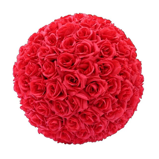 20 cm Artificial Rosa Flor de Seda Bola Colgante Decoración Del Banquete de Boda Centro de Mesa