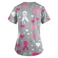thumbnail image 2 of NAMTYQX Scrubs for Women Tops Scrub Shirts for Women White Size 4XL, 2 of 4