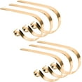 thumbnail image 3 of GEX Skid proof Christmas Stocking Holder Hook Hanger Fireplace Metal Decor Gold Set of 6, 3 of 6