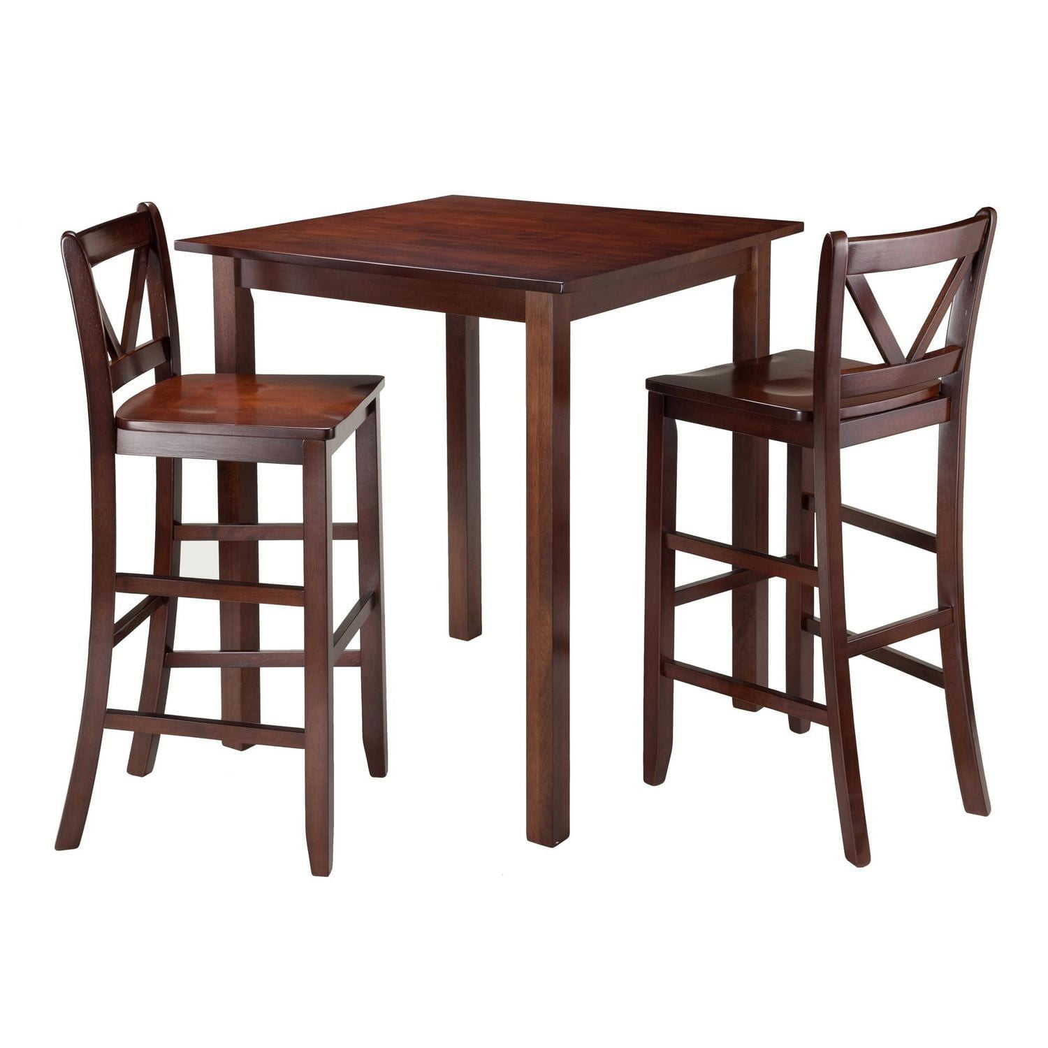 Winsome Parkland 3-Piece High Table with 2 Bar V-Back Stools - 94348