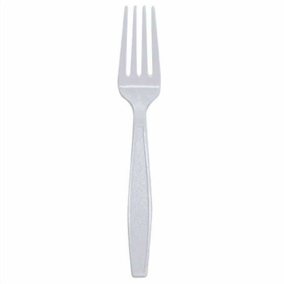 Karat Polystyrene Extra Heavy Weight Disposable Forks, White, 1000 Count