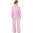 thumbnail image 2 of Xoenoiee Pink Leopard Print 2 Piece Tracksuit for Women Sweatsuits Jogging Suit with Pockets Travel Vacation Outfits Lounge Sets, S, 2 of 7