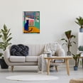 thumbnail image 3 of Stupell Industries Black Cat in Doorway Animals & Insects Painting White Framed Art Print Wall Art, 24 x 30, 3 of 9
