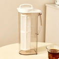 thumbnail image 6 of Cold Brew Pitcher, 2.2L Large Capacity Iced Tea Maker with Removable Filter, Spill-Safe Carafe for Cold Brew Coffee and Fruit Infused Water, 6 of 7