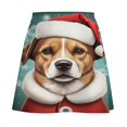 thumbnail image 6 of Christmas Dog Santa Costume Women's High Waist Skirt Stretchy Casual Mini Skirt, 6 of 8