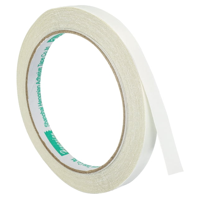 Unique Bargains Ruban Adhésif Double Face 10mmx10m Tissu en Maille pour Conduits, Blanc 1 Rouleau