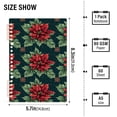 thumbnail image 2 of FORMRS 1-Subject Spiral Notebook 8" x 5" College Ruled 60 Refillable Sheet A5 Hard Cover, 2 Pack, Red Christmas Poinsettias, 2 of 7