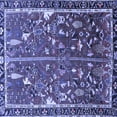 thumbnail image 1 of Ahgly Company Machine Washable Indoor Square Animal Blue Traditional Area Rugs, 5' Square, 1 of 4