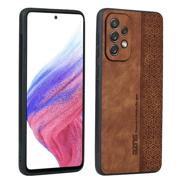 Tarise for Samsung Galaxy S23 Ultra 5G Case, PU Lether Anti-Slip Shockproof Silicone TPU Bumper All-inclusive Business Drop Protective Phone Case Cover for Samsung S23 Ultra 5G 6.8" 2023, Brown