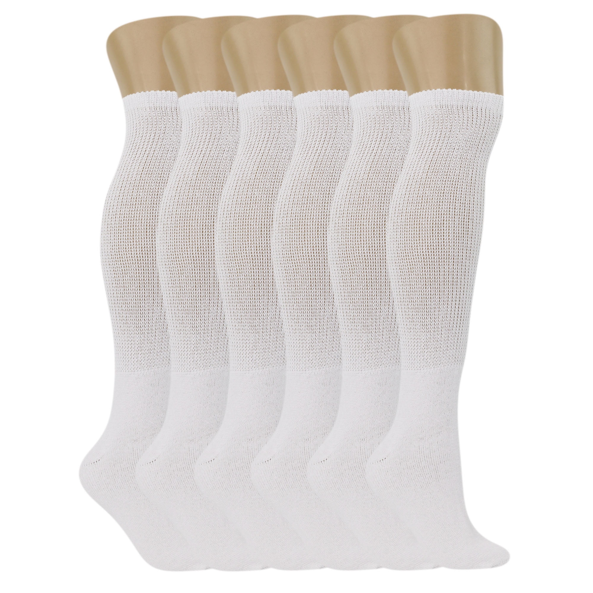 Womens Long Sport Socks Cotton Extra Soft Foodbed Stretch Logo Exercise Running 