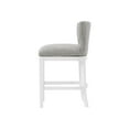 thumbnail image 3 of Alaterre Furniture Miranda Swivel Low Back Bar Height Bar Wood Stool, White, 3 of 8