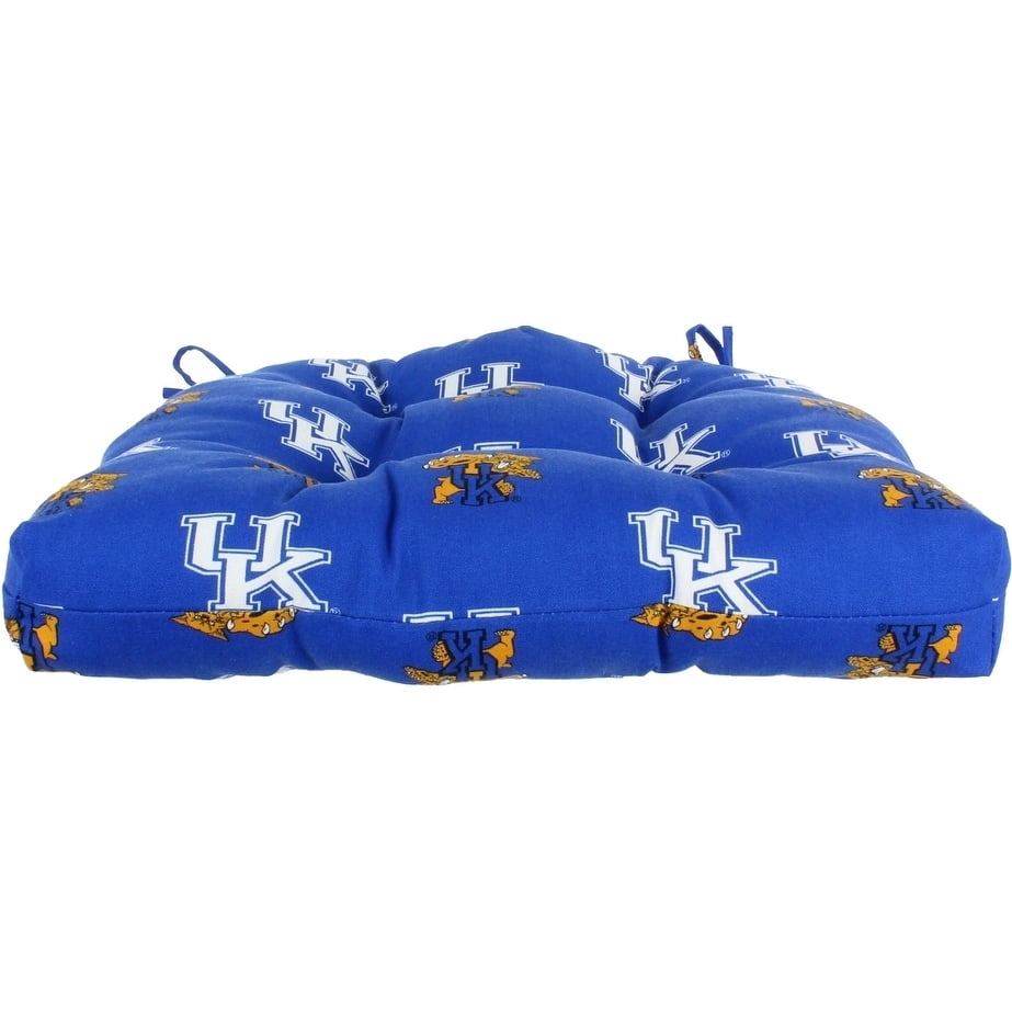 College Covers Kentucky Wildcats Patio Seat D Cushion 20" x 20", 2 Tie Backs