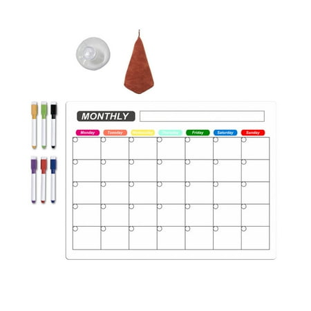 

Mosey 1 Set Magnetic Message Board Refrigerator Magnet Erasable Writing Surface Weekly Planner for Home Kitchen