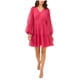 thumbnail image 1 of MSK Womens Blouson Sheer Fit & Flare Dress, mediumred, XL, 1 of 1