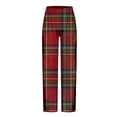 thumbnail image 4 of Aimik Hanes Mens Lounge Pants Comfy Pajama Pants Plaid Pajama Bottoms with Pockets Drawstring Pj Bottoms Pants Unisex Christmas Pajama Pants-White-5 S, 4 of 5