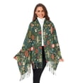 thumbnail image 3 of FORMRS Womens Scarf Winter Soft Long Big Warm Shawls Wrap Tassel Scarves, Forest Mushroom Pattern, 3 of 9