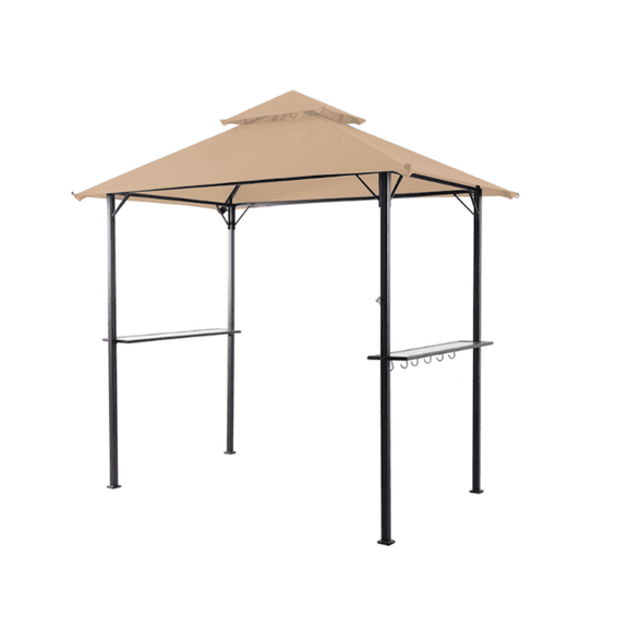 Garden Winds Custom Fit Replacement Canopy Top Cover Compatible with The Style Selections Gfs20317s Grill Gazebo - Upgraded Performance RIPLOCK 350 Fabric
