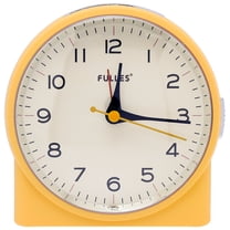 Unique Bargains Retro-style Semi-Circular Table Alarm Clock Yellow 4.1"L x 2.6"W x 4.6"H