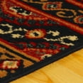 thumbnail image 3 of Intricate Ornamental Eclectic Ultra-Soft Indoor Area Rug or Runner, 6' x 9', Black by Blue Nile Mills, 3 of 6